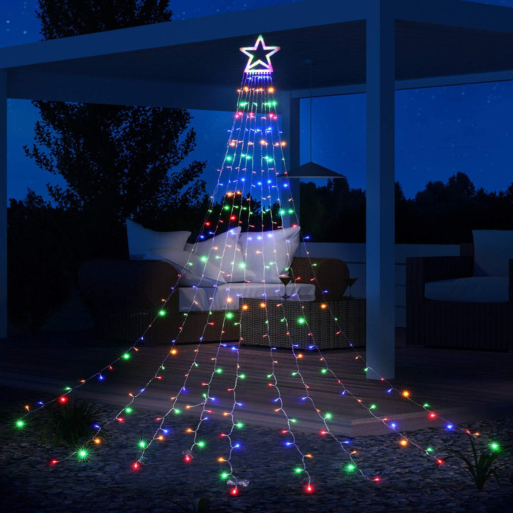 Buy 2 Free Shipping - 16FT Christmas Decorations Outdoor Star Tree Lights