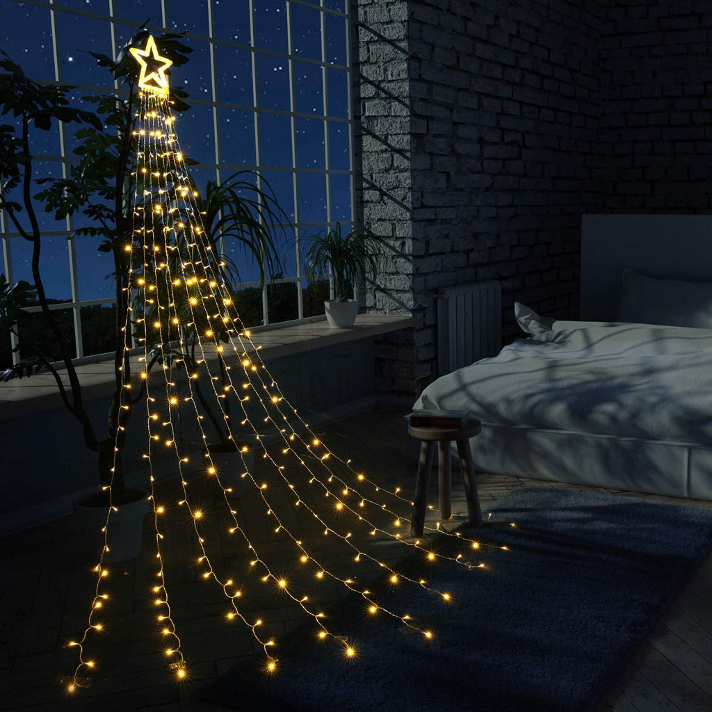 Buy 2 Free Shipping - 16FT Christmas Decorations Outdoor Star Tree Lights