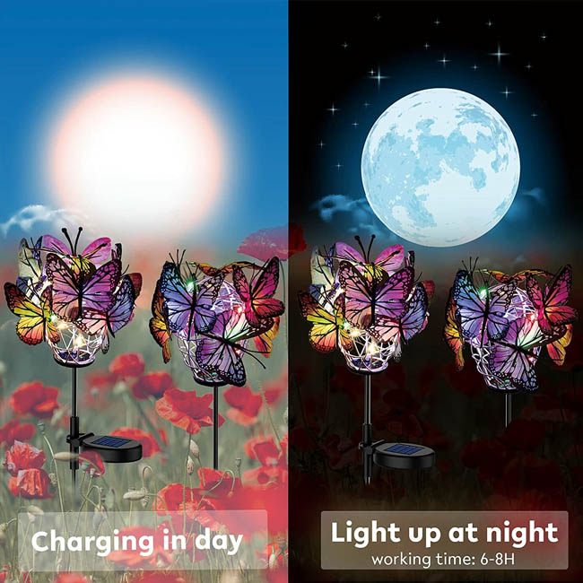 🎉Mother's Day Sale - 50% off🎉🦋Solar Butterfly Stake Lights 2pcs