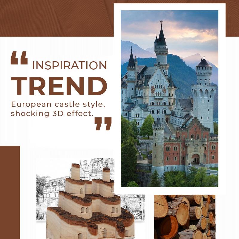 Buy 2 Free Shipping - Solid Wood Castle
