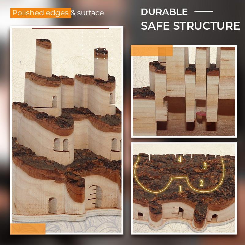 Buy 2 Free Shipping - Solid Wood Castle