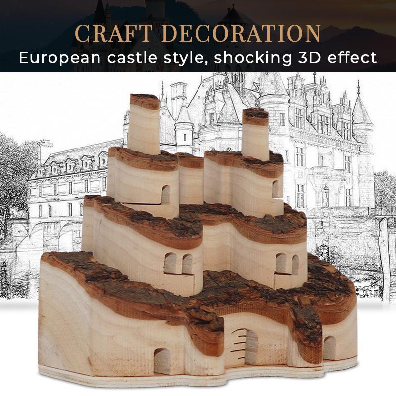 Buy 2 Free Shipping - Solid Wood Castle