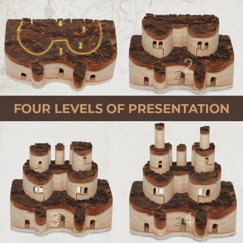 Buy 2 Free Shipping - Solid Wood Castle