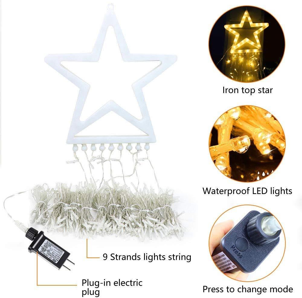Buy 2 Free Shipping - 16FT Christmas Decorations Outdoor Star Tree Lights