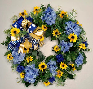 🇺🇦💙💛🌻Ukraine Flag Sunflower Front Door Wreath