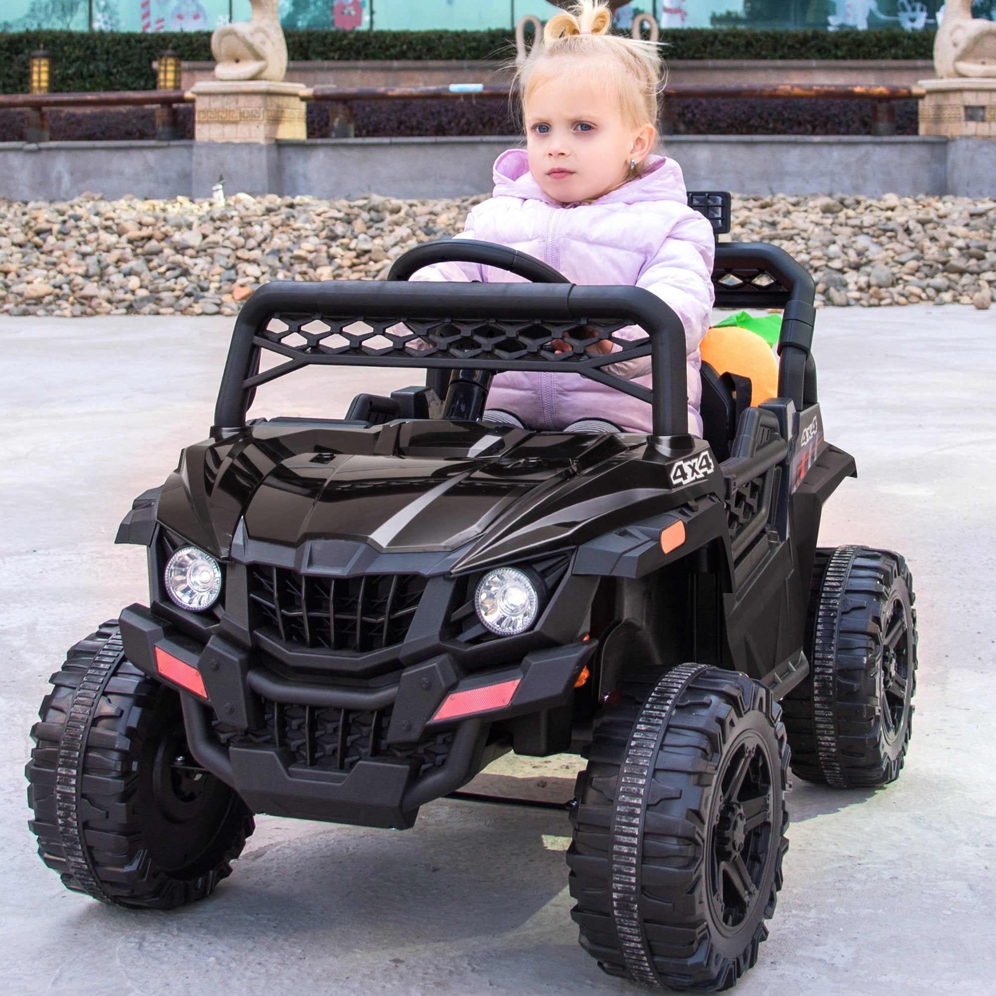 Enyopro™ Black Off-road Utv Truck Ride On Car Kids Cars