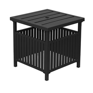 Outdoor Side Table, PE Rattan Patio Side Table, Wicker Square End Side Table, Small Outdoor Side Tables Garden Patio Furniture Deck Table