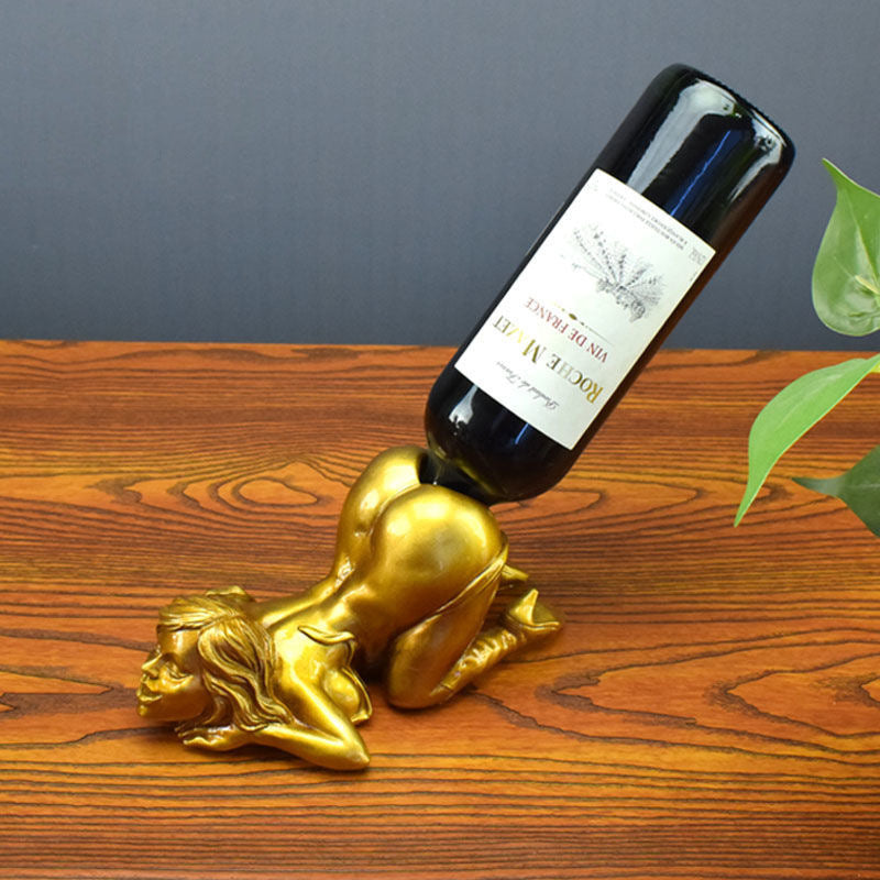 Funny Man and Woman Wine holder