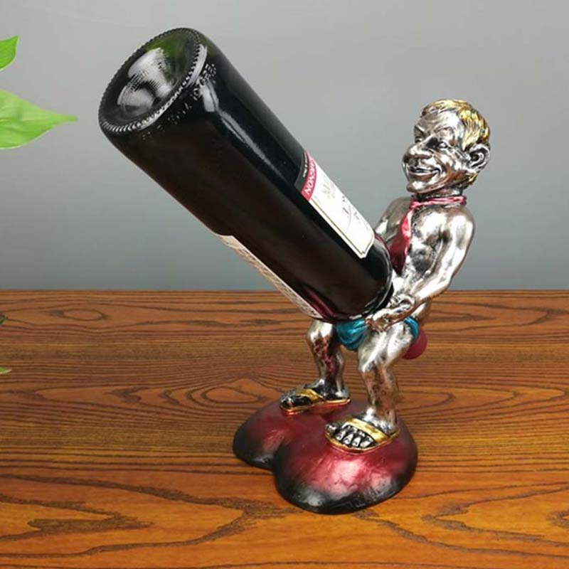 Funny Man and Woman Wine holder