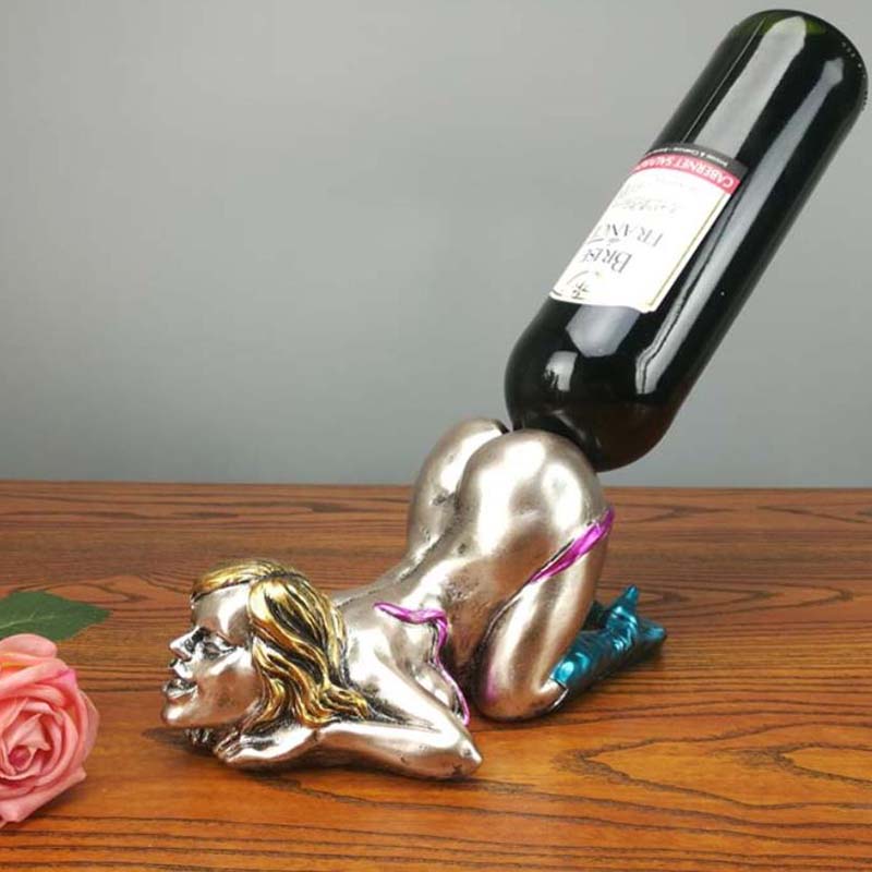 Funny Man and Woman Wine holder