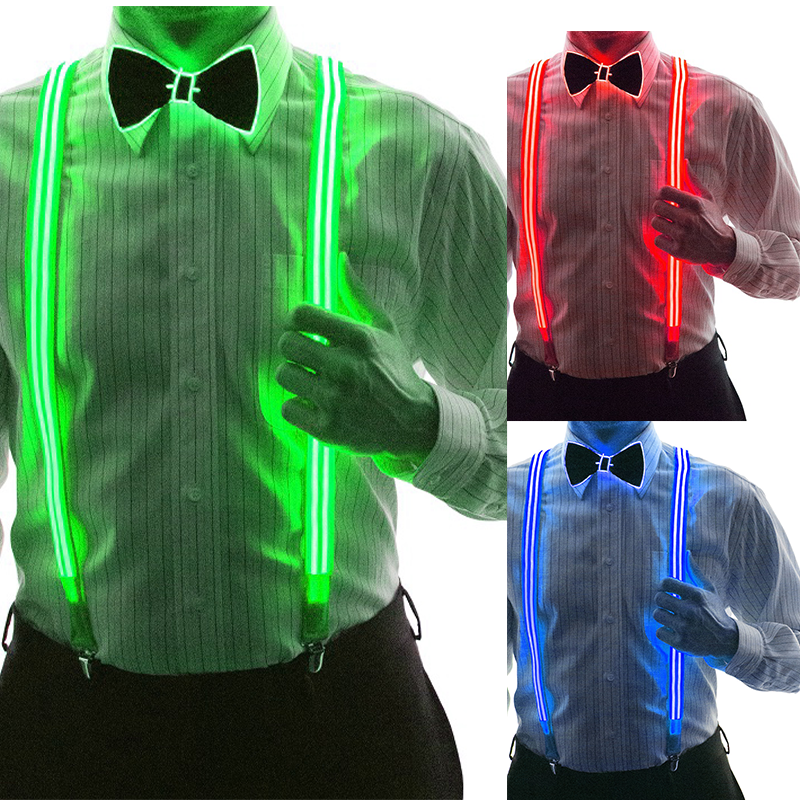 🔥35% OFF TODAY🔥 LED Suspenders Bow Tie