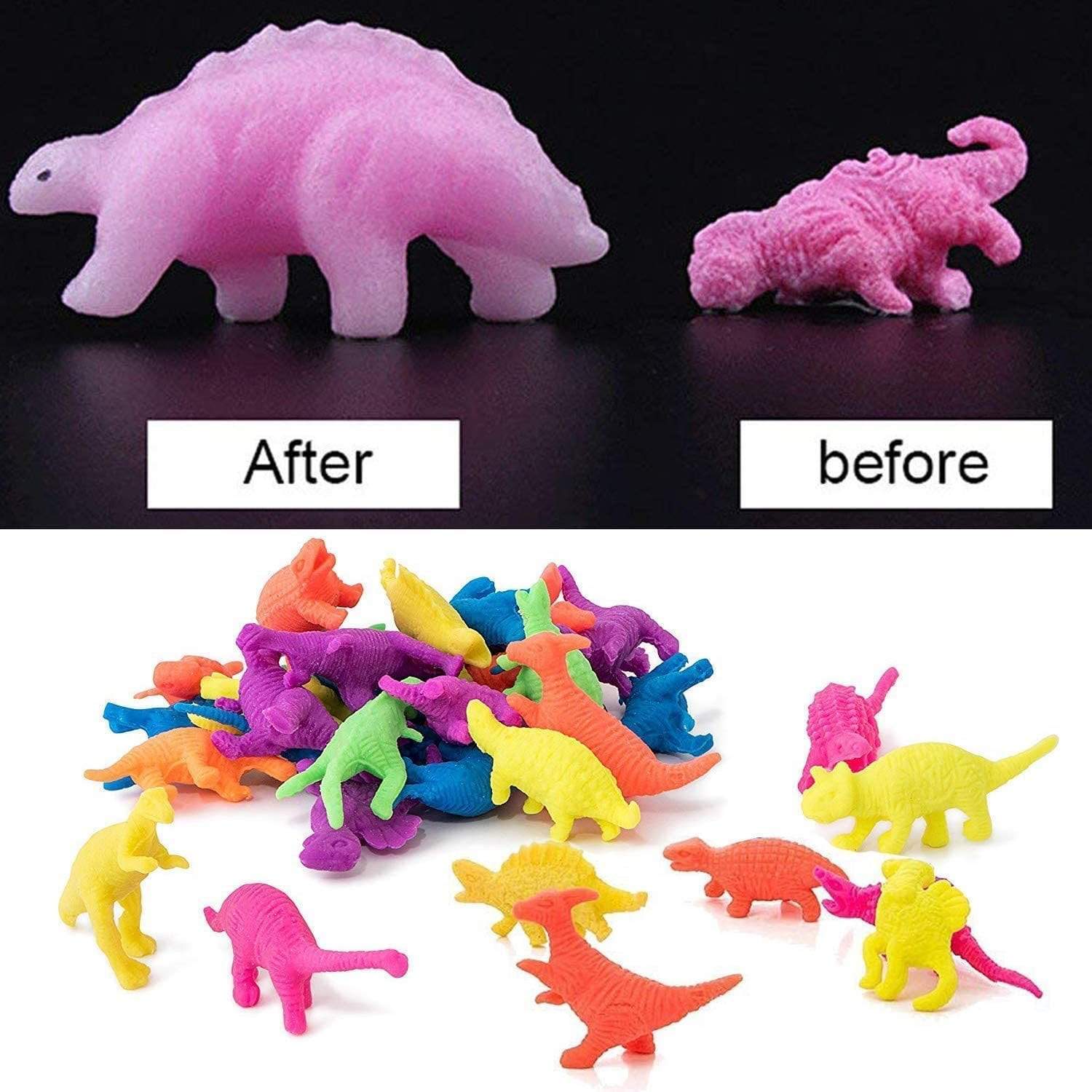60 Pack Easter Hatching Dinosaur Eggs Toy Grow a Dinosaur Crack in Water