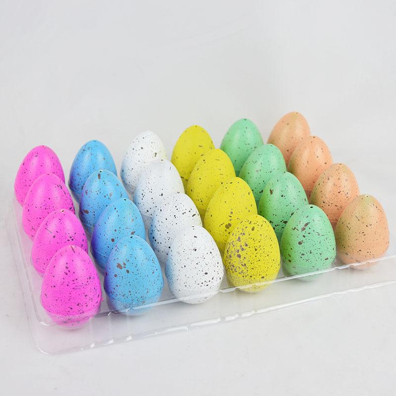 60 Pack Easter Hatching Dinosaur Eggs Toy Grow a Dinosaur Crack in Water 24 Pcs Scatter Point(Big Size)