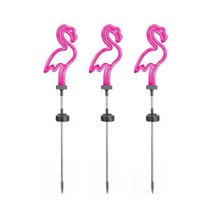 Pink Flamingo Solar LED Neon Light