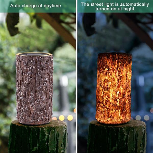 Outdoor Landscape Lamp Waterproof Solar LED Stump Light