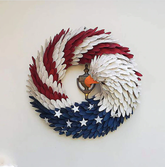 Home Door American Eagle Wreath 