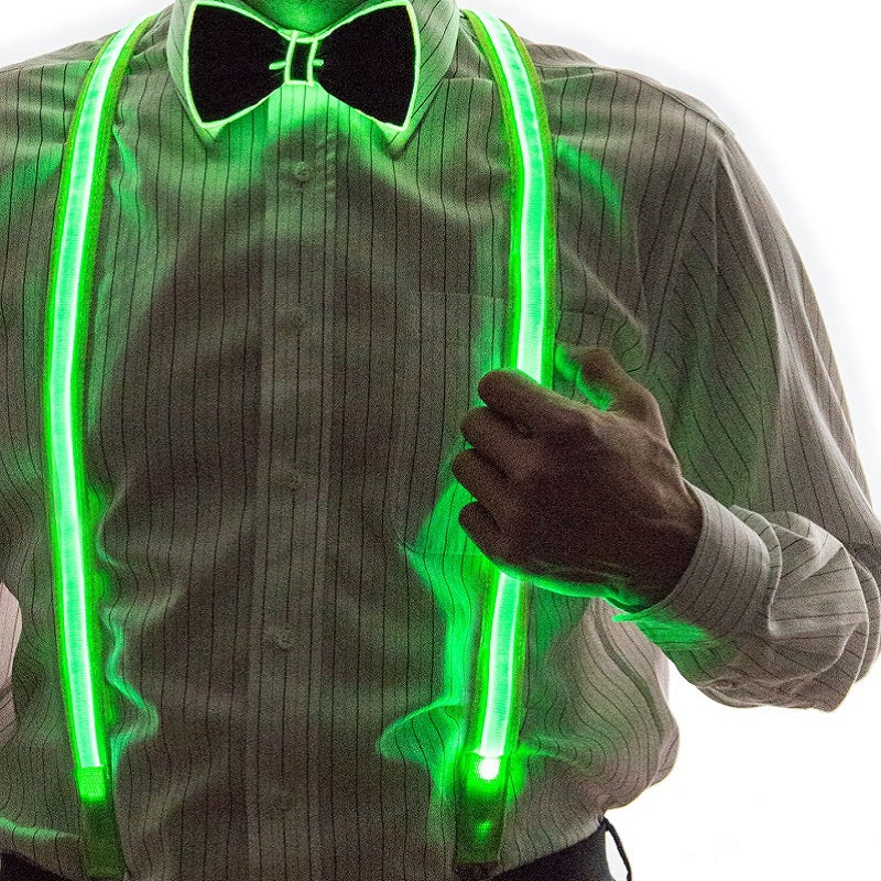 🔥35% OFF TODAY🔥 LED Suspenders Bow Tie