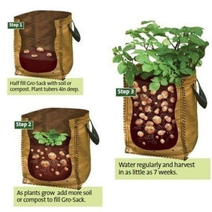 10 Gallons Large Capacity Vegetables Grow Planter PE Container Bag