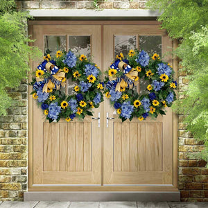 🇺🇦💙💛🌻Ukraine Flag Sunflower Front Door Wreath