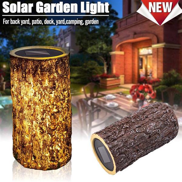Outdoor Landscape Lamp Waterproof Solar LED Stump Light