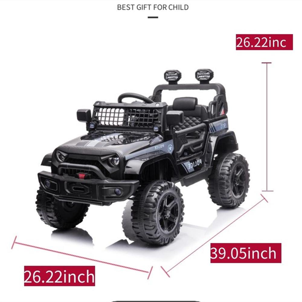 Enyopro™ 12V Ride on Black Electric Vehicles Ride on Truck Car
