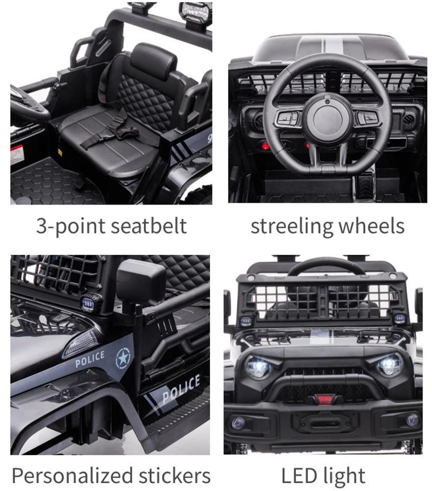 Enyopro™ 12V Ride on Black Electric Vehicles Ride on Truck Car